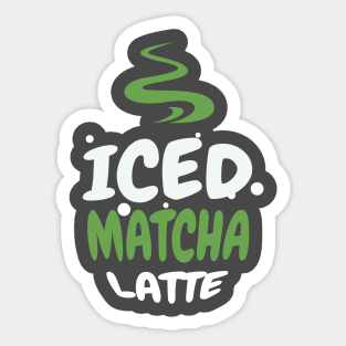 Iced Matcha Latte Sticker